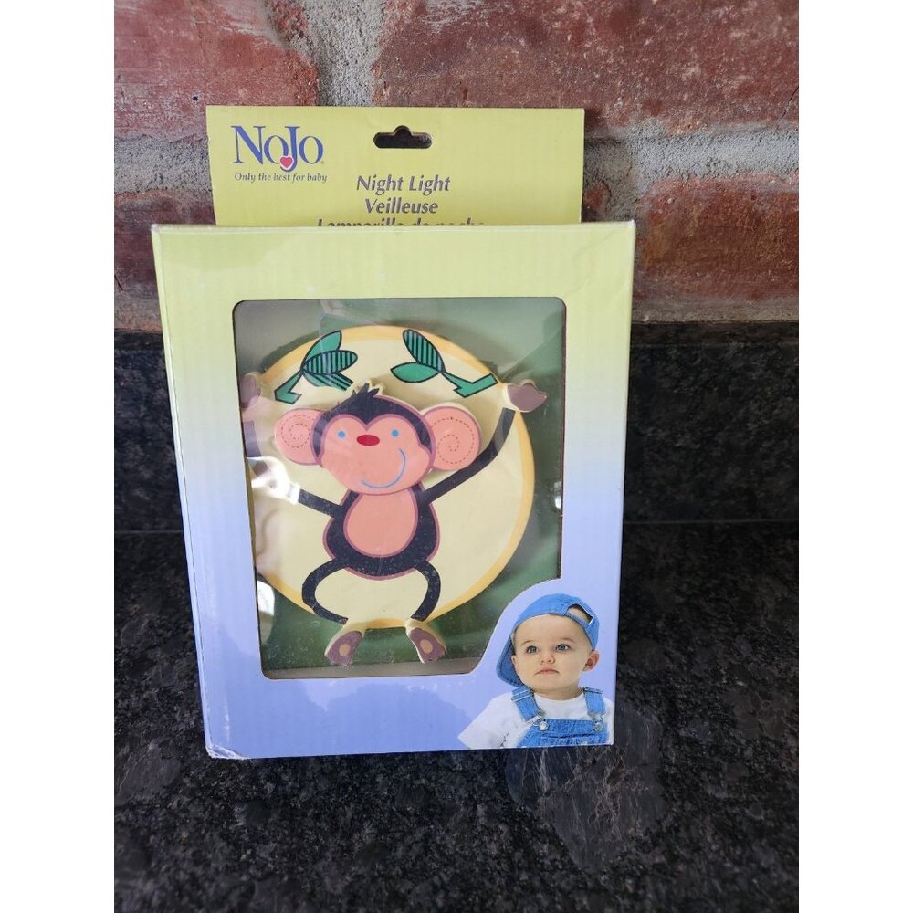 Nojo Night Light Monkey Jungle Babies Wall Plug Night Light.